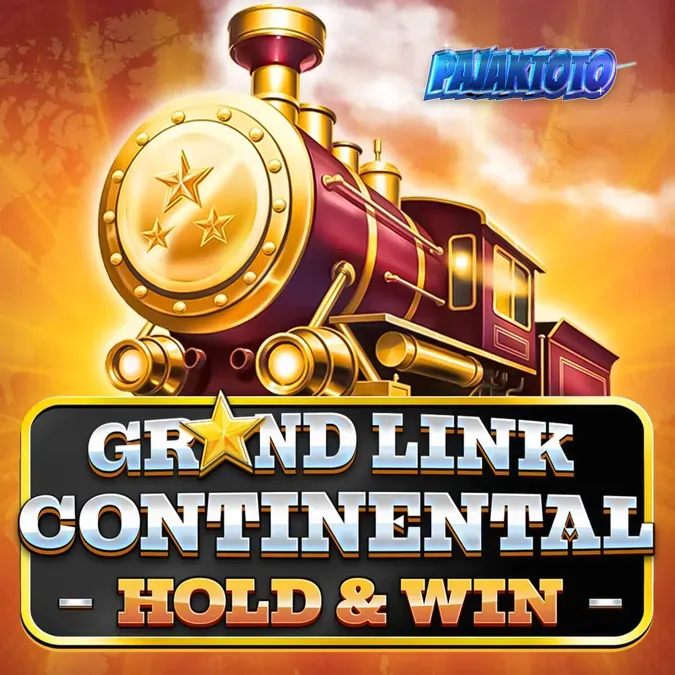 Tampilan visual slot Grand Link Continental dengan tema kereta api mewah dan simbol klasik.